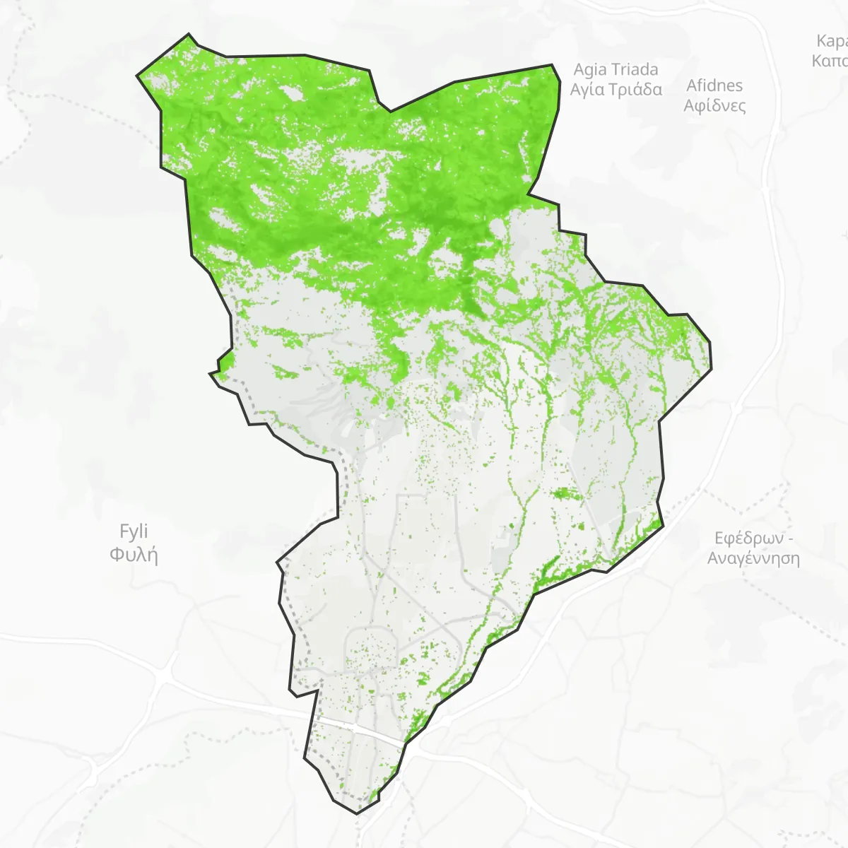Cobertura verde — Acarnas