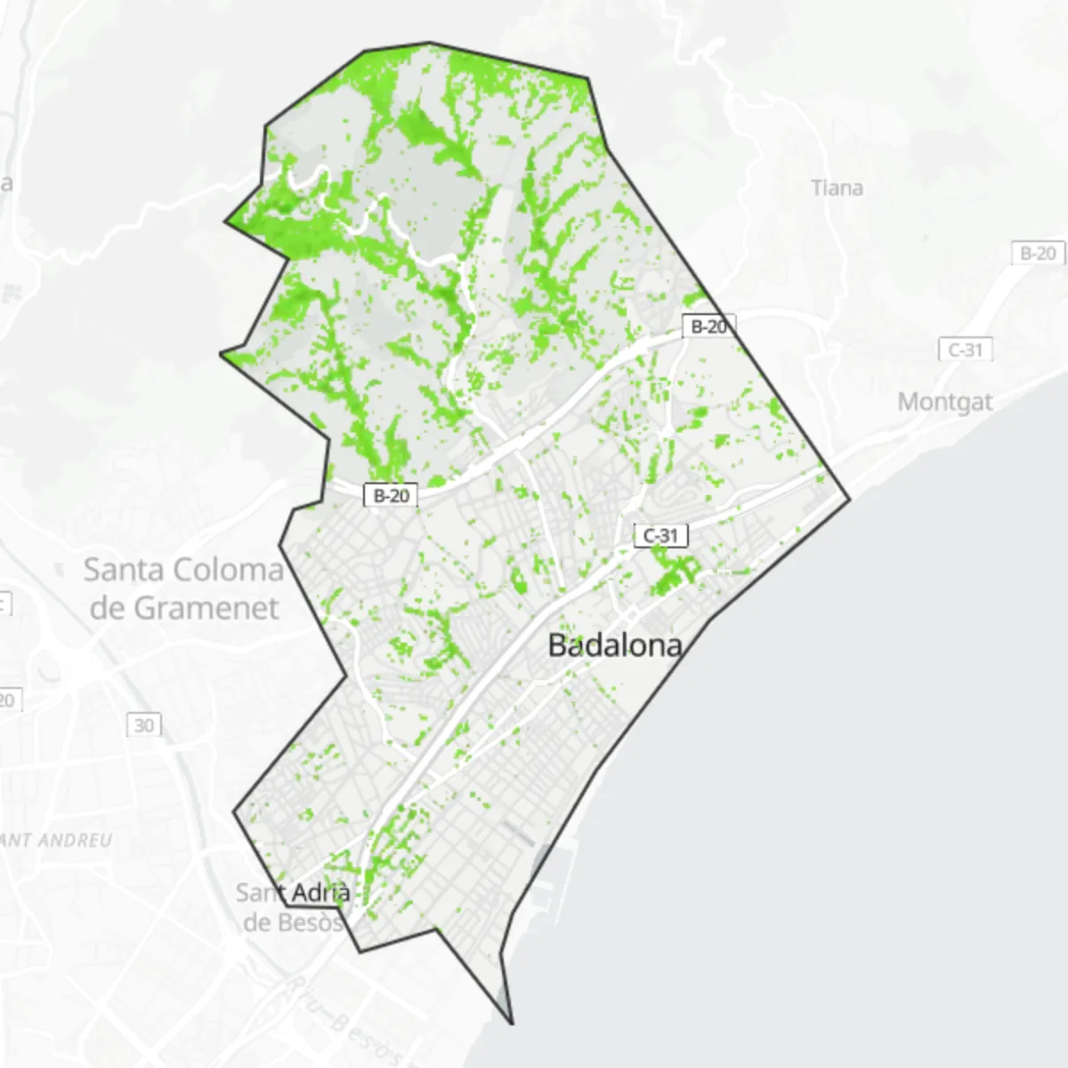 Zieleń — Badalona