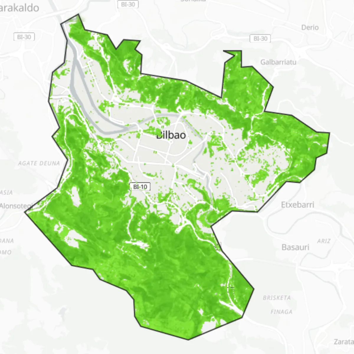 Zieleń — Bilbao