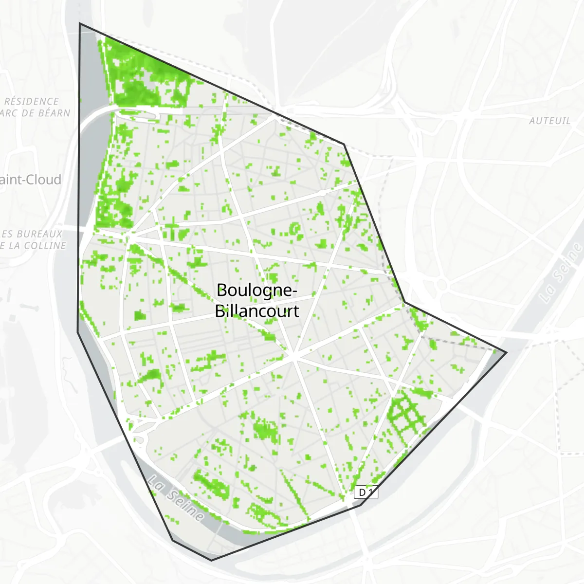 Vihreä peite — Boulogne-Billancourt