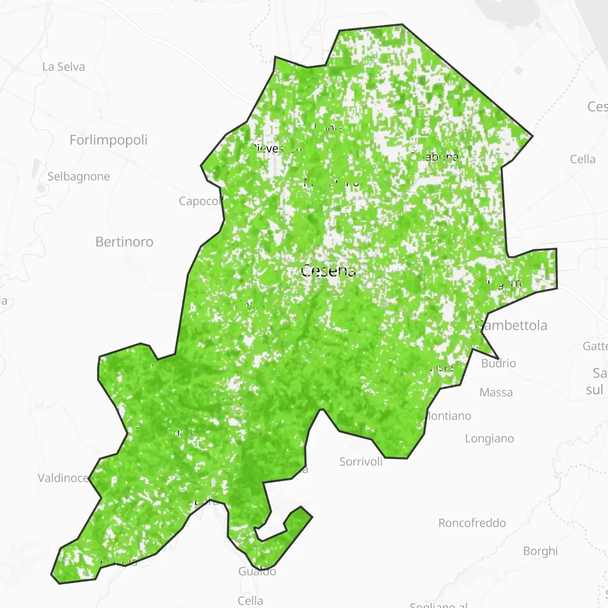 Zelený pokryv — Cesena