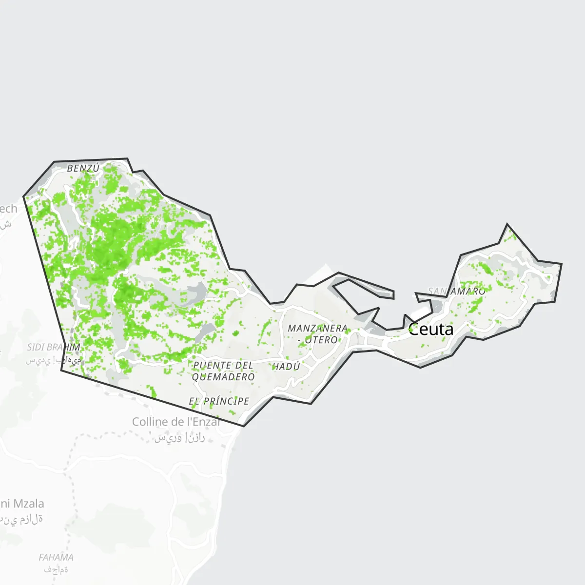 Copertura verde — Ceuta
