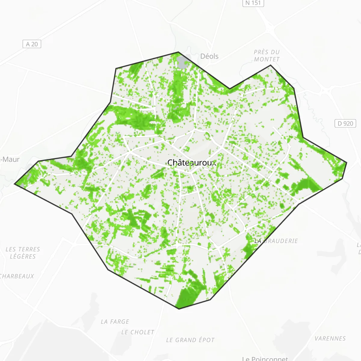 Cobertura verde — Châteauroux