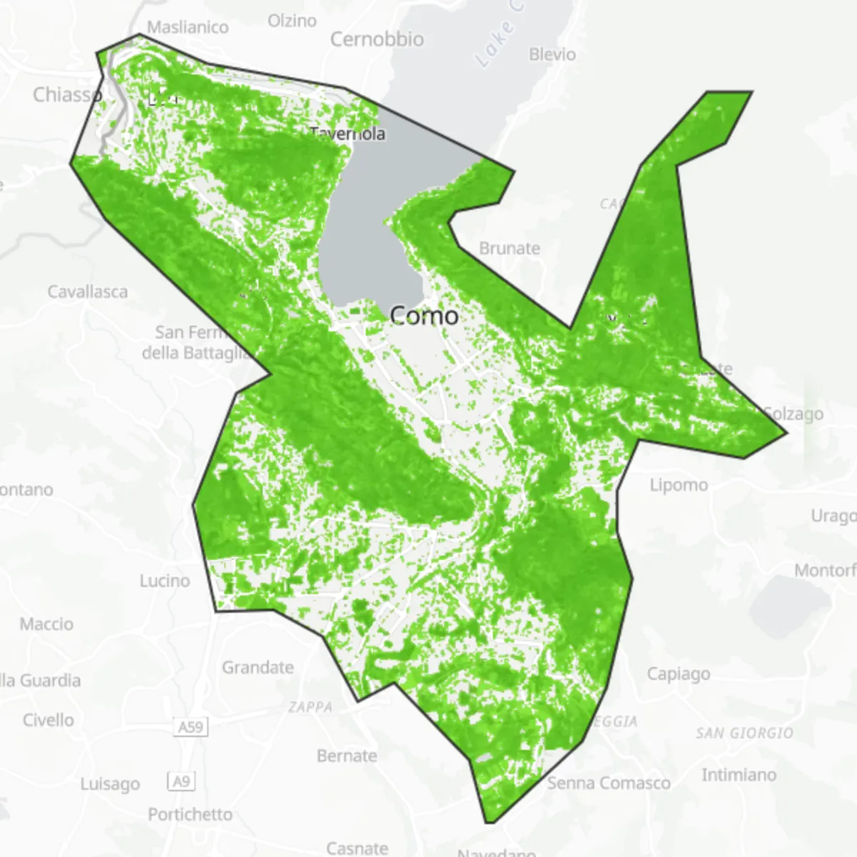 Coberta verda — Como