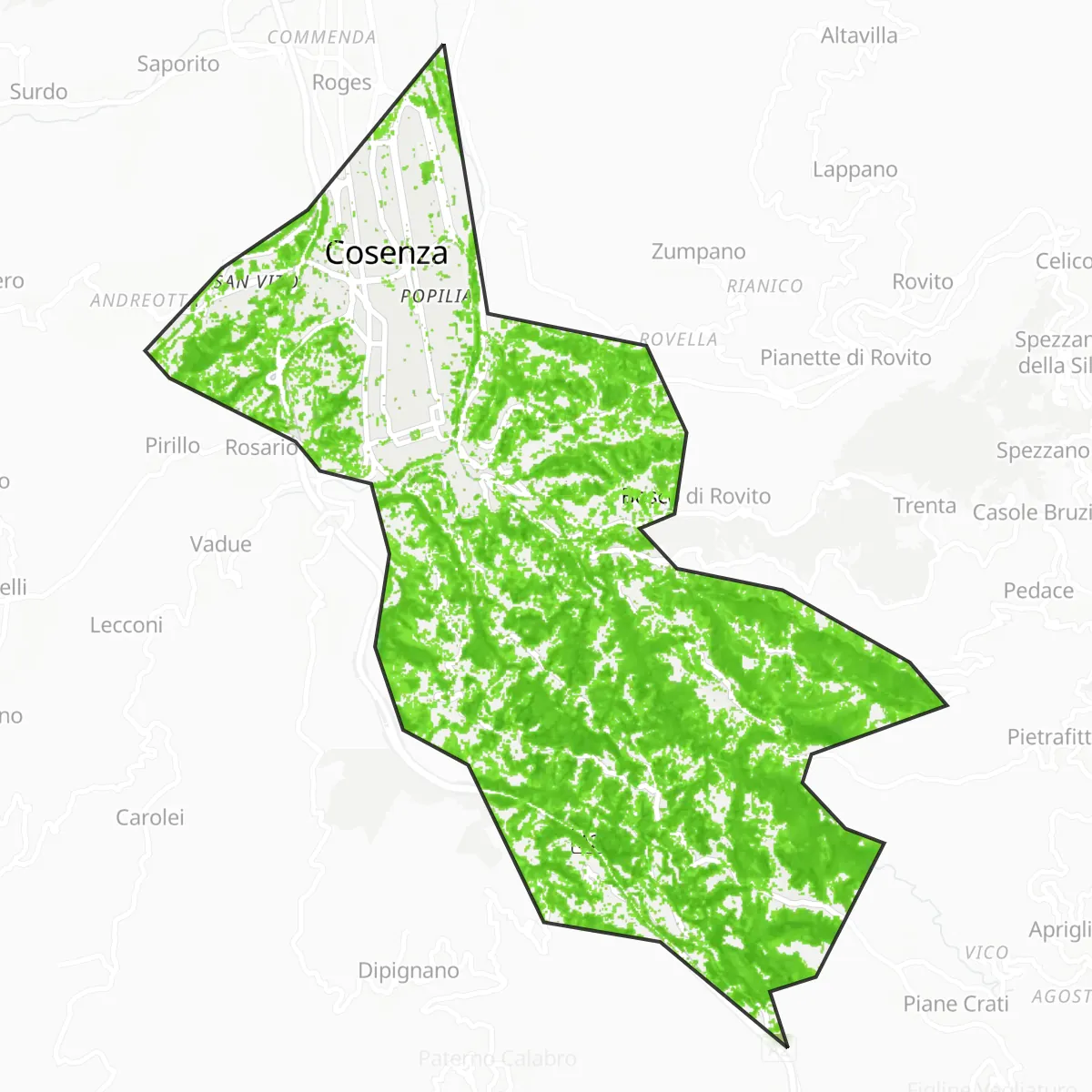 Grünfläche — Cosenza