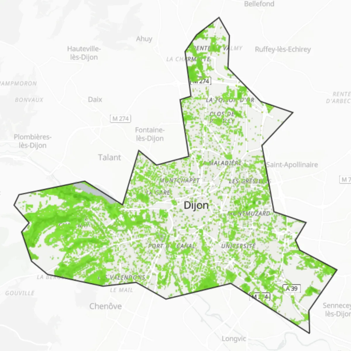 Cobertura verde — Dijon