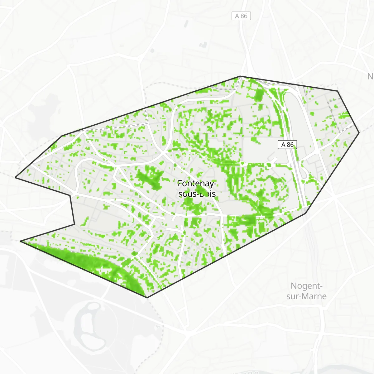 Зелено покритие — Fontenay-sous-Bois