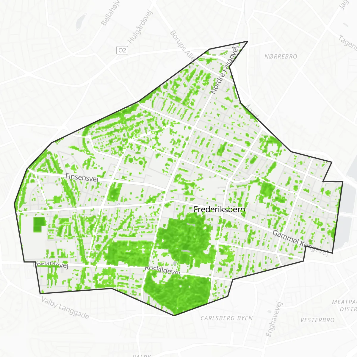 Grünfläche — Frederiksberg
