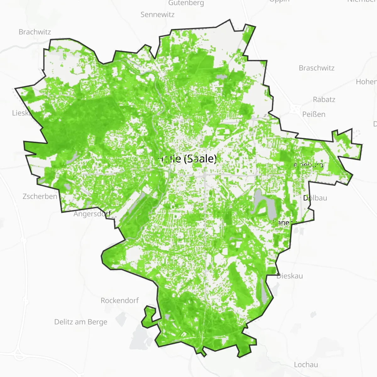 Vihreä peite — Halle (Saale)