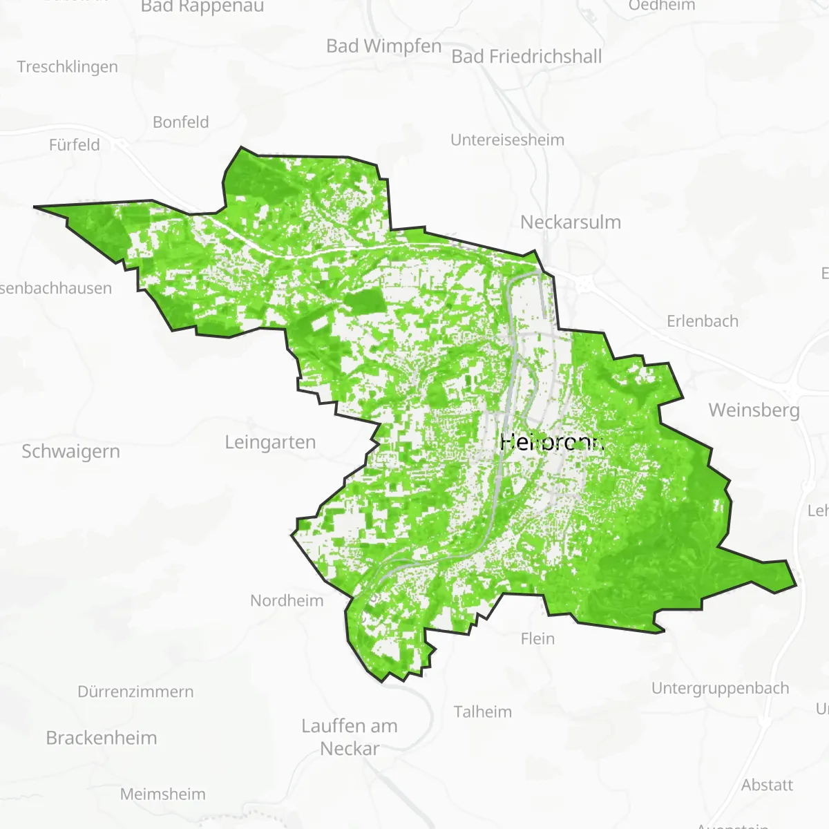 Zelený pokryv — Heilbronn