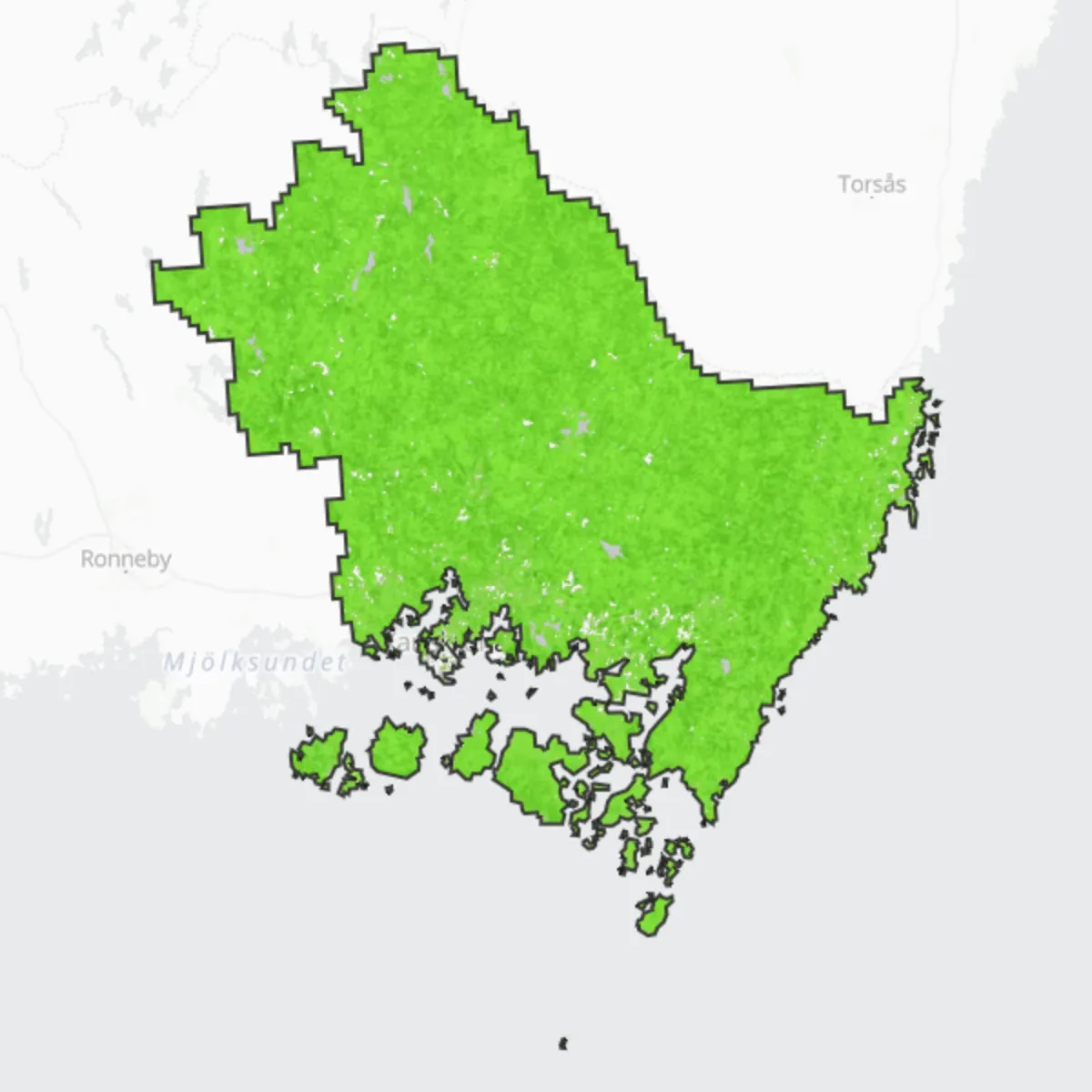 Zelený pokryv — Karlskrona