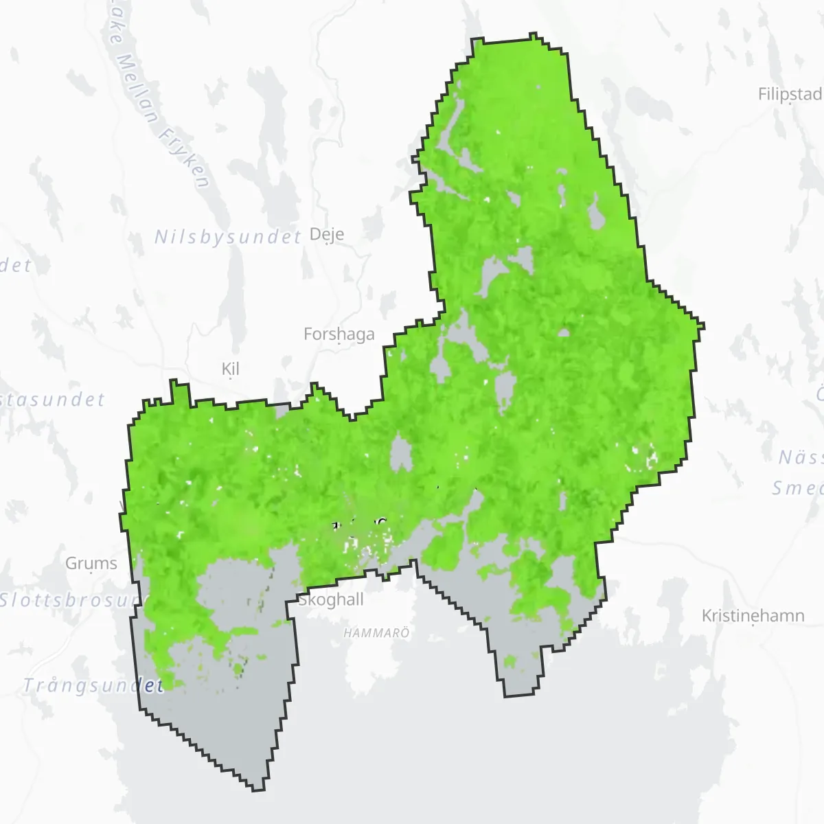 Grünfläche — Karlstad