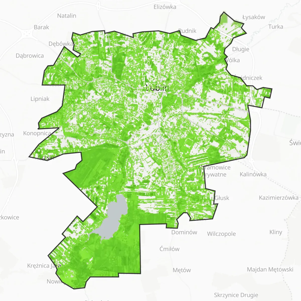 Zelený pokryv — Lublin