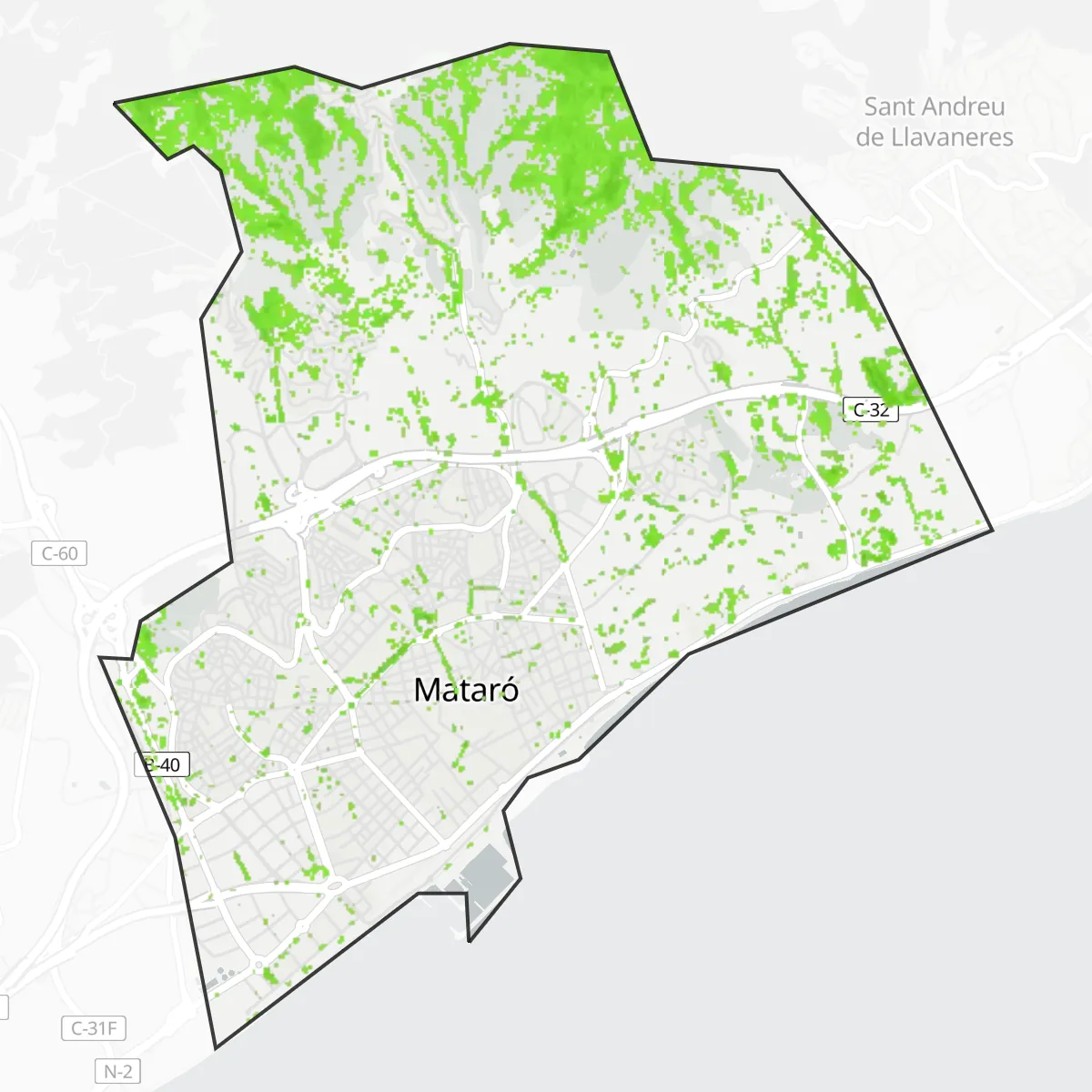 Zelený pokryv — Mataró