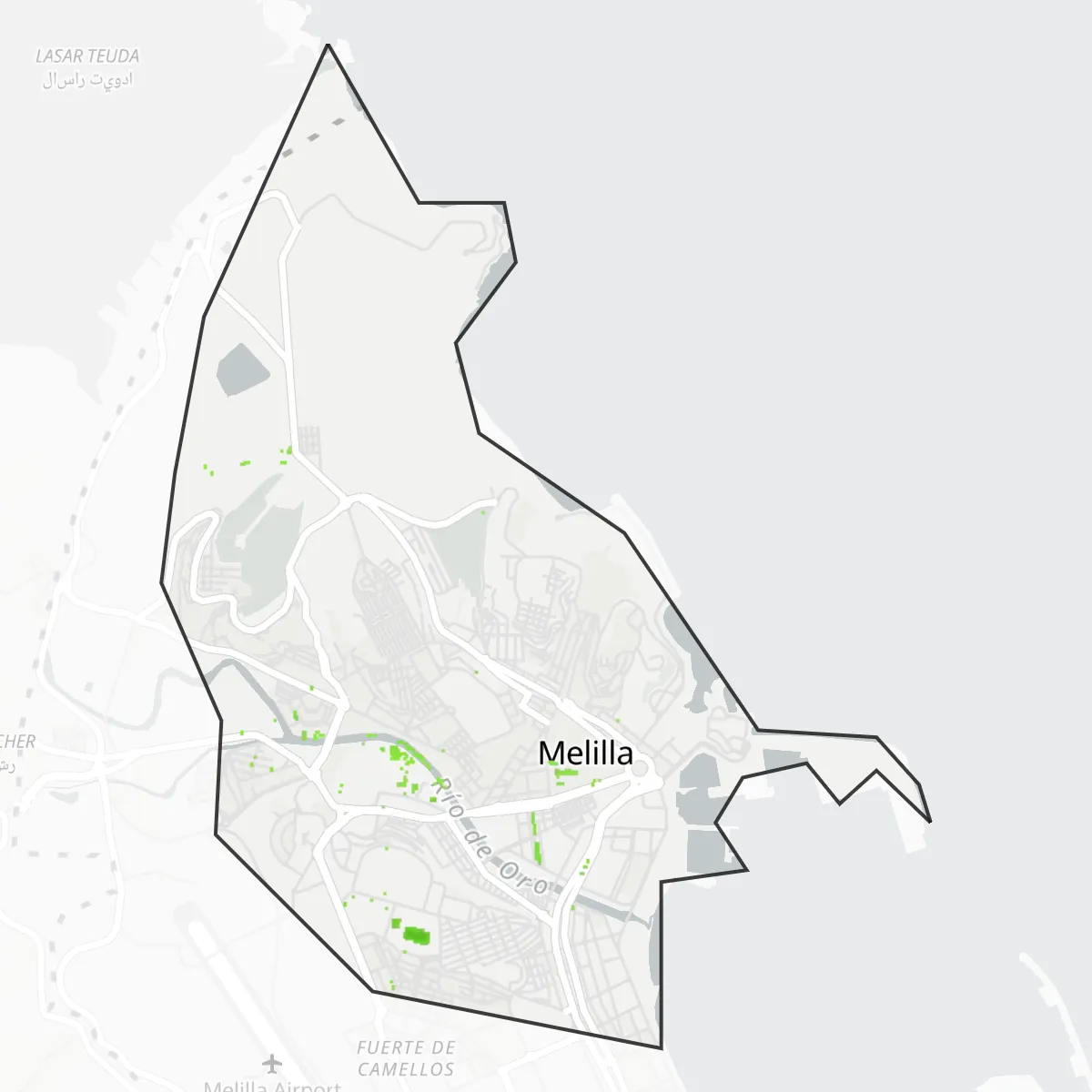 Zelený pokryv — Melilla