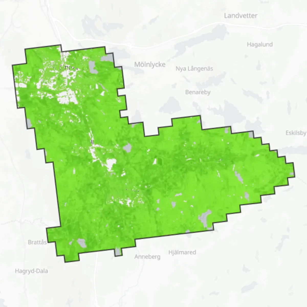 Zelený pokryv — Mölndal