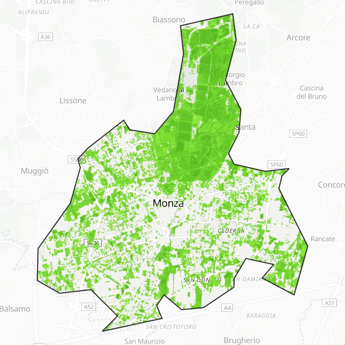 Zieleń — Monza