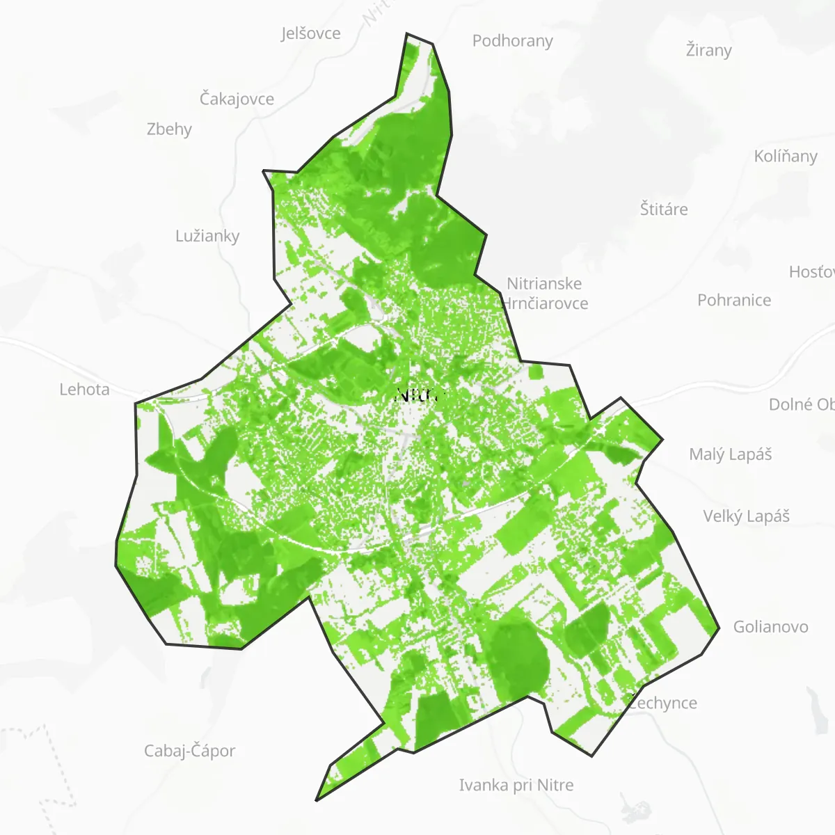 Zieleń — Nitra