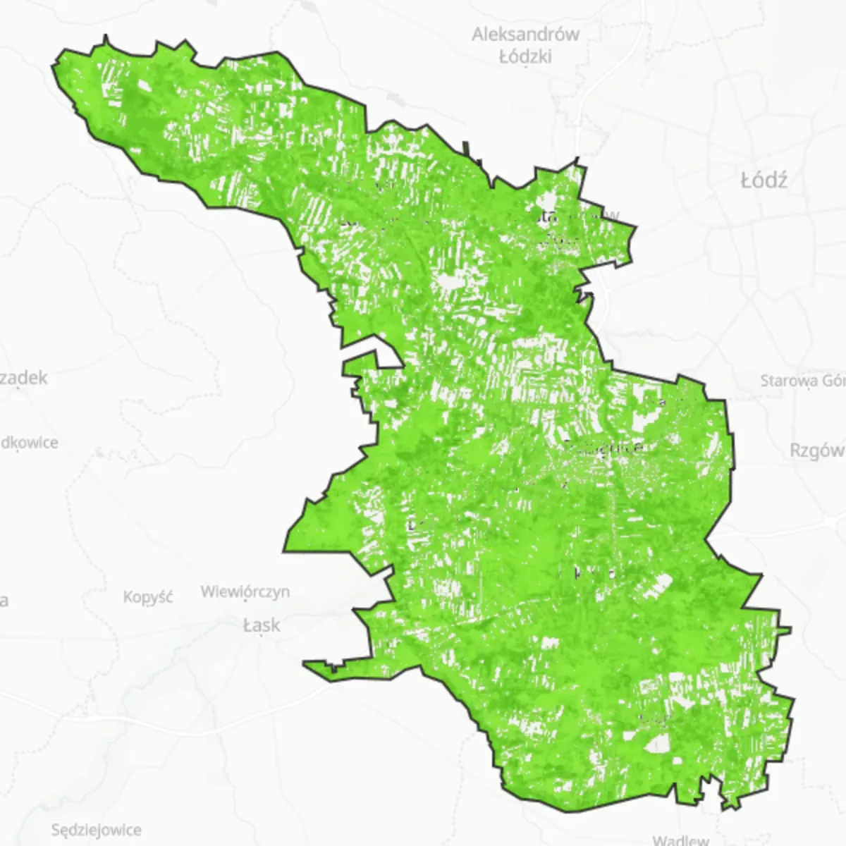 Zelený pokryv — Pabianice