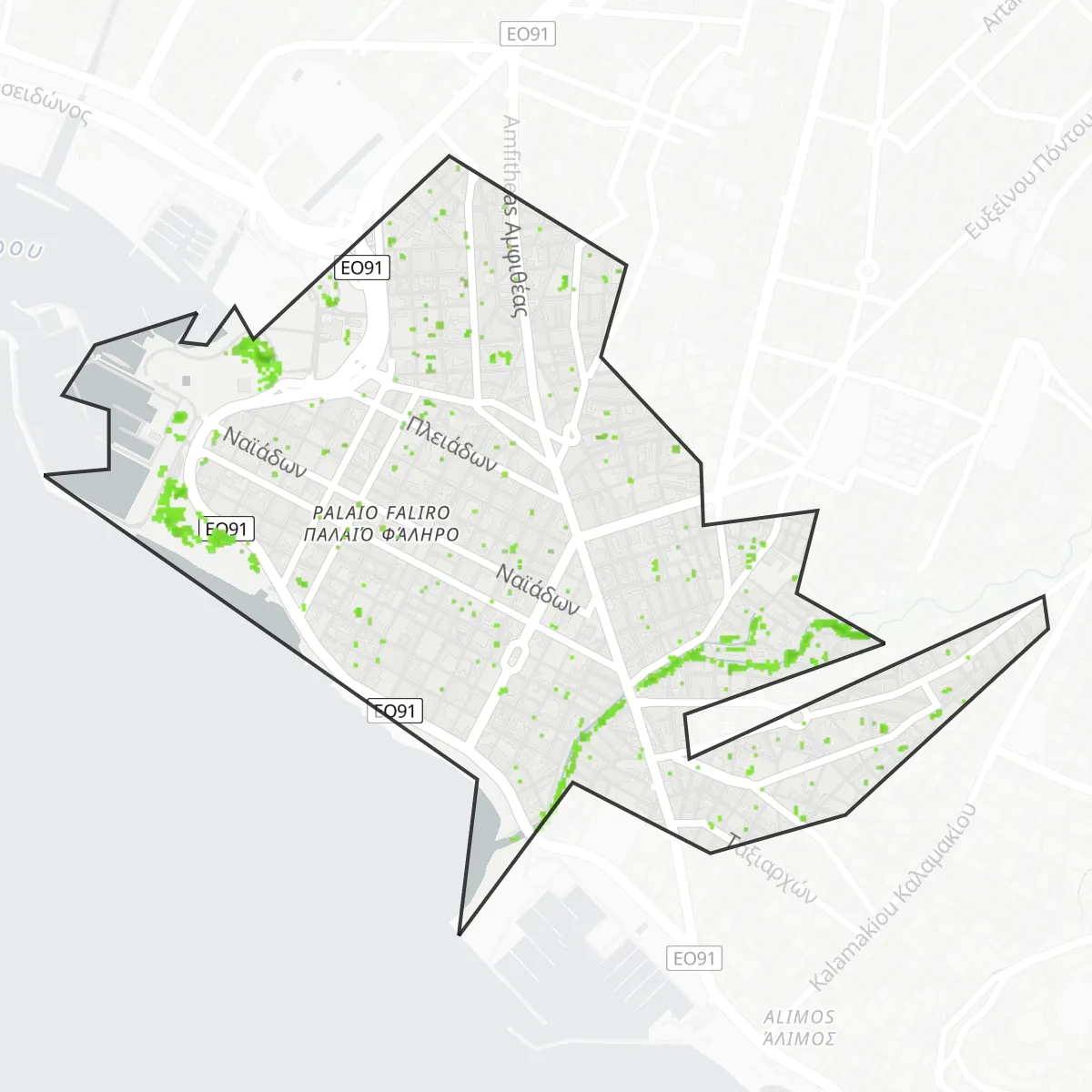 Coberta verda — Palaio Faliro