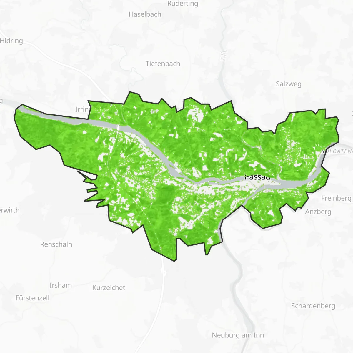Cobertura verde — Passau
