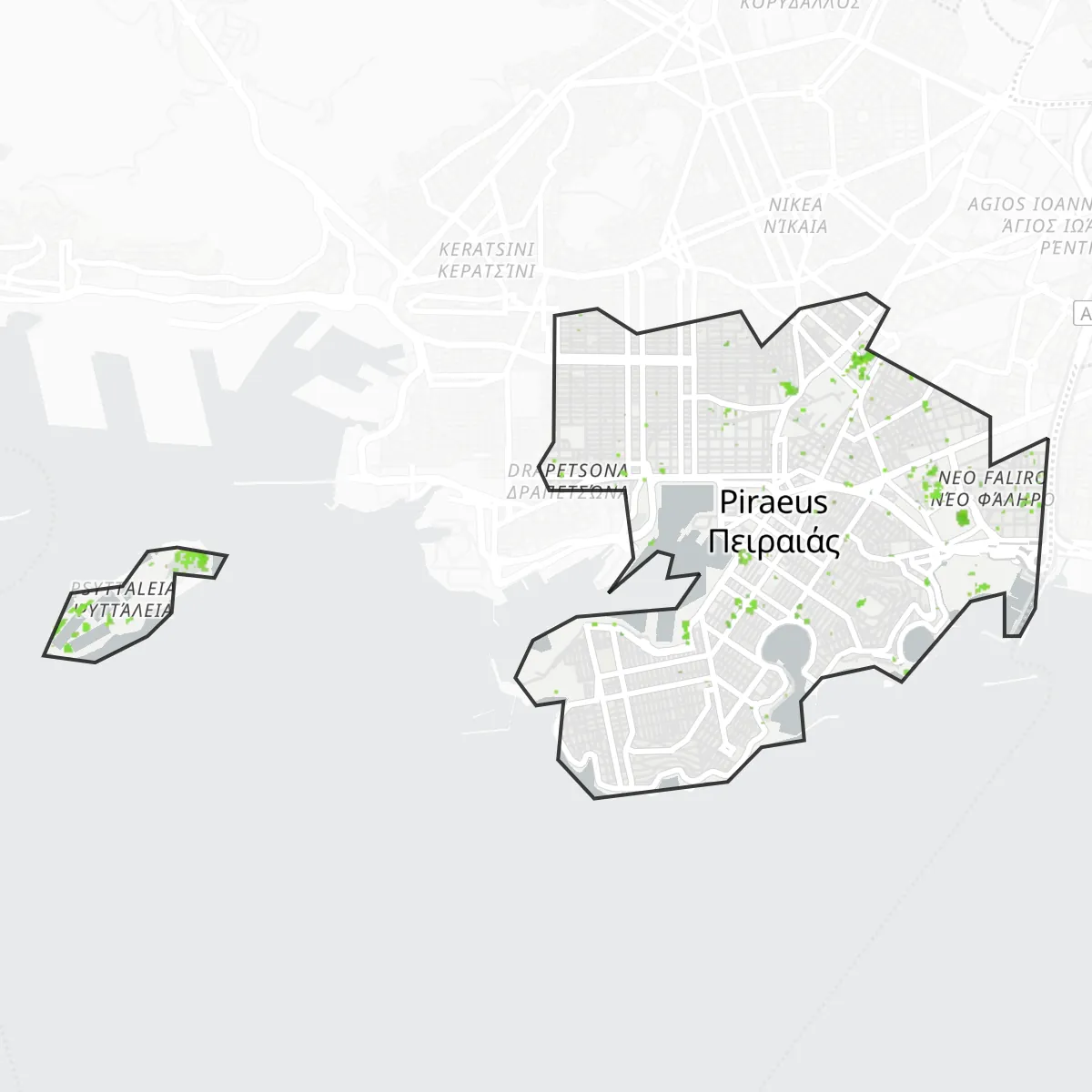 Cobertura verde — El Pireo