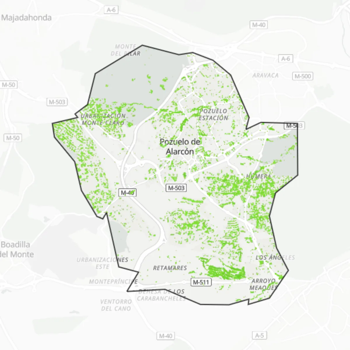 Coberta verda — Pozuelo de Alarcón