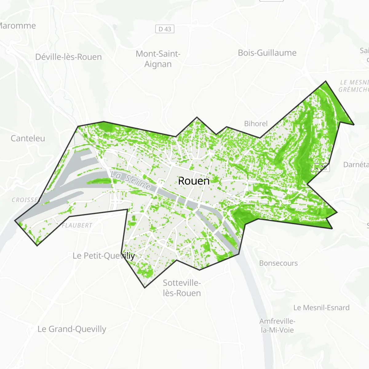 Grünfläche — Rouen