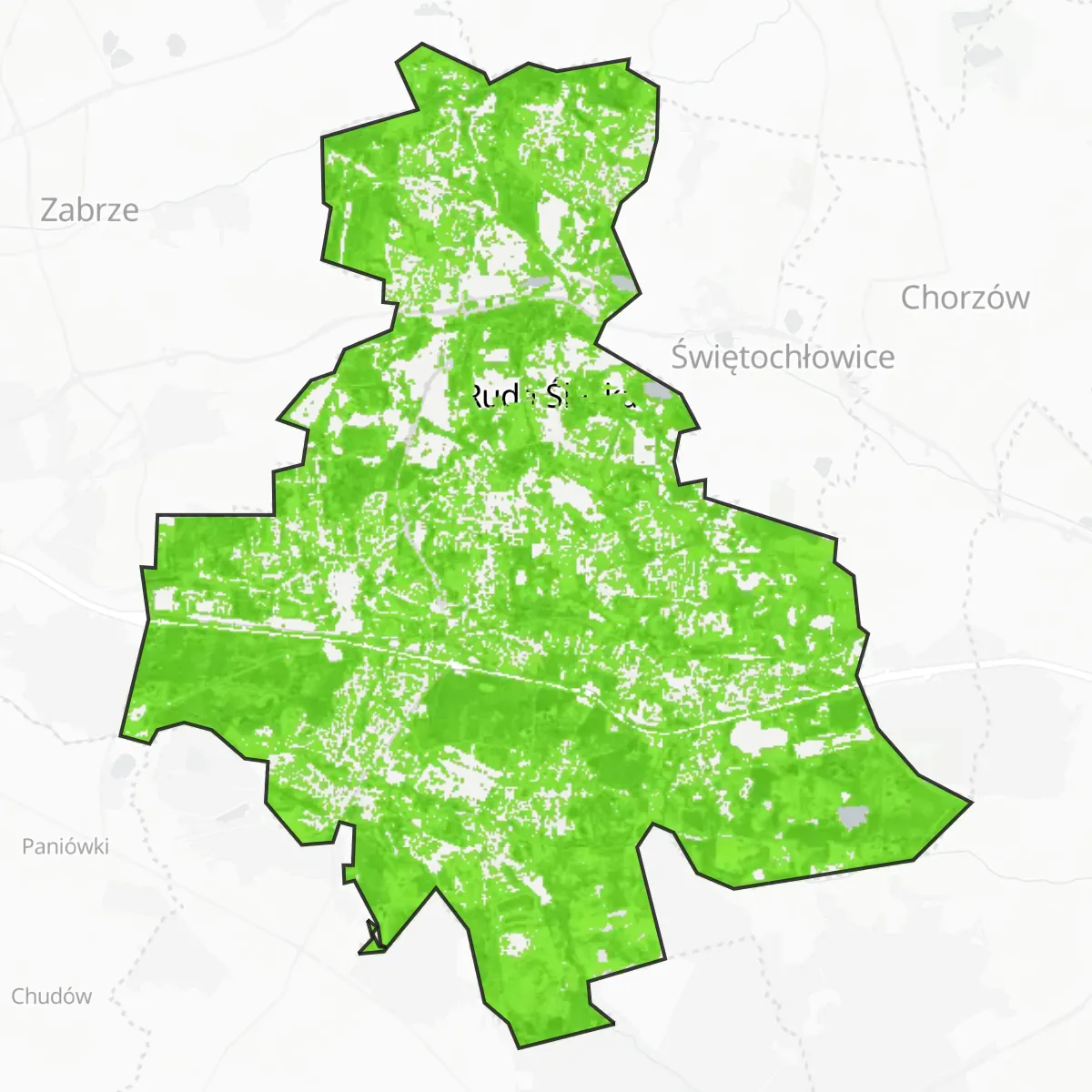 Zelený pokryv — Slezská Ruda