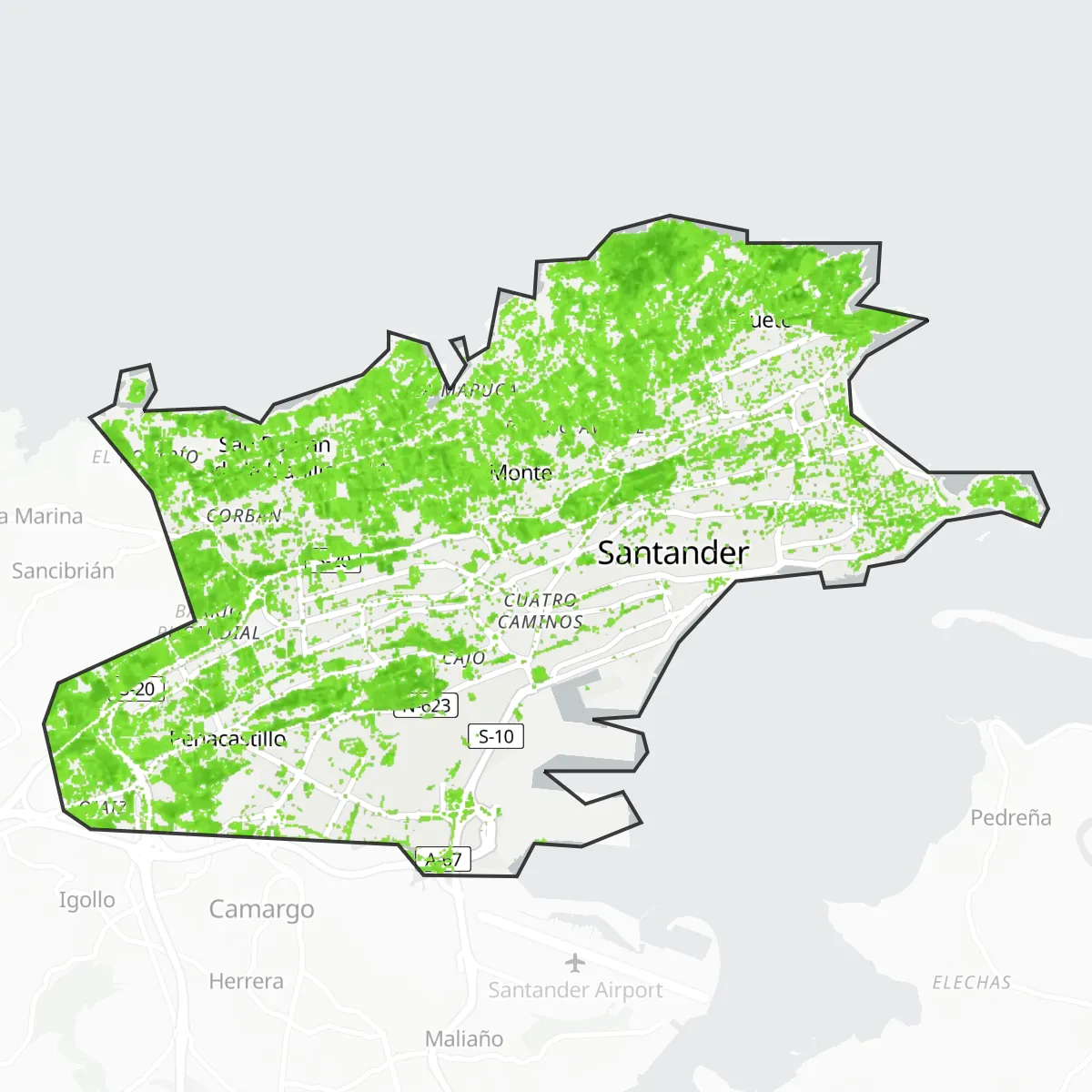 Coberta verda — ciutat de Santander