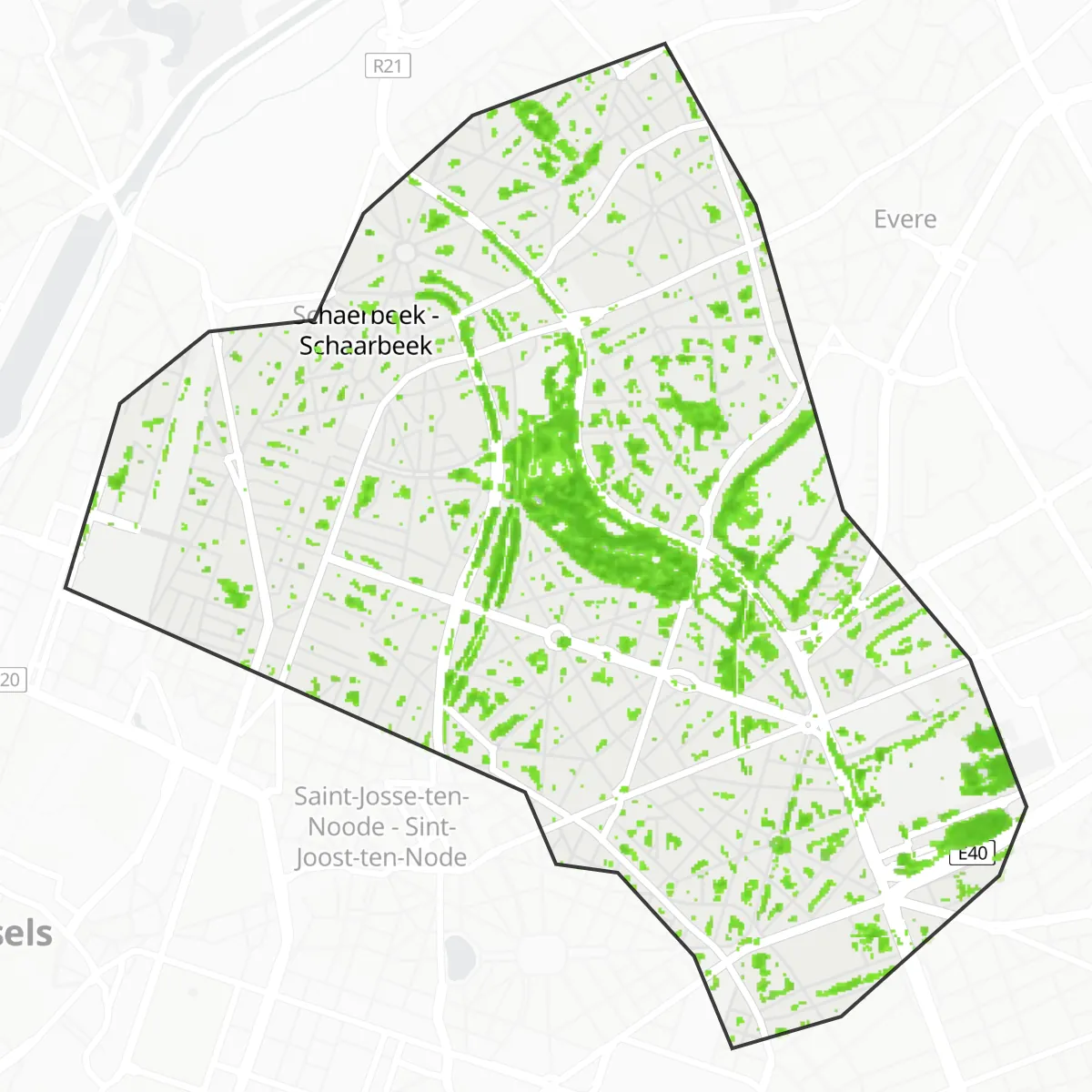 Grünfläche — Schaerbeek
