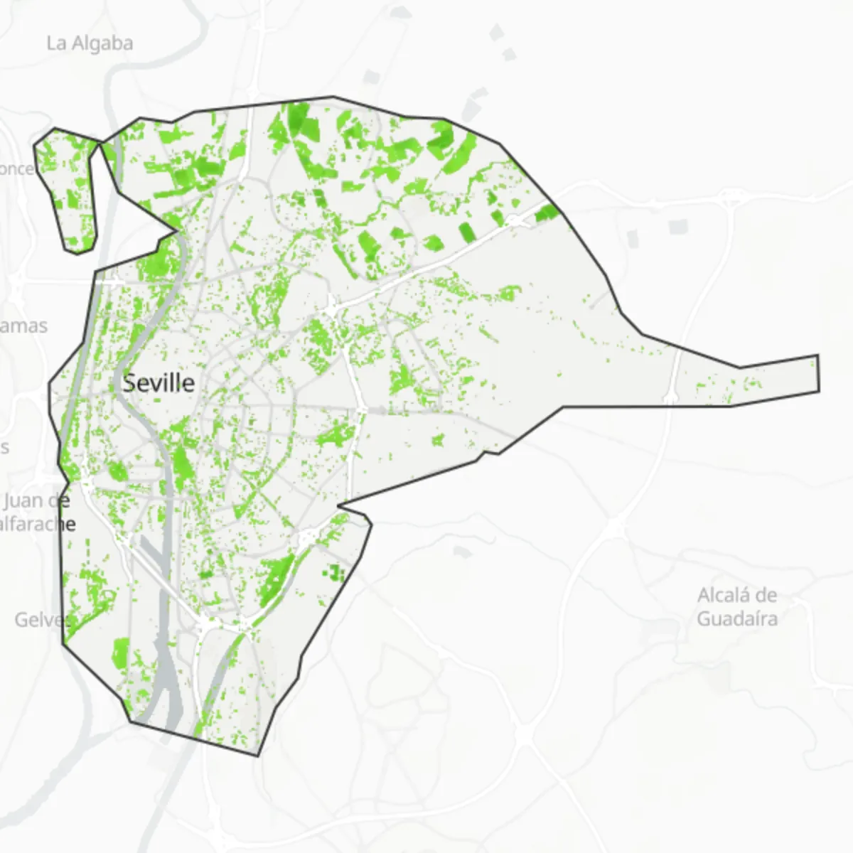 Coberta verda — ciutat de Sevilla