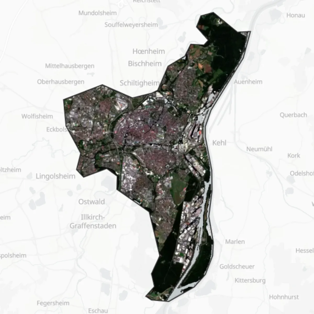 Satellit — Straßburg