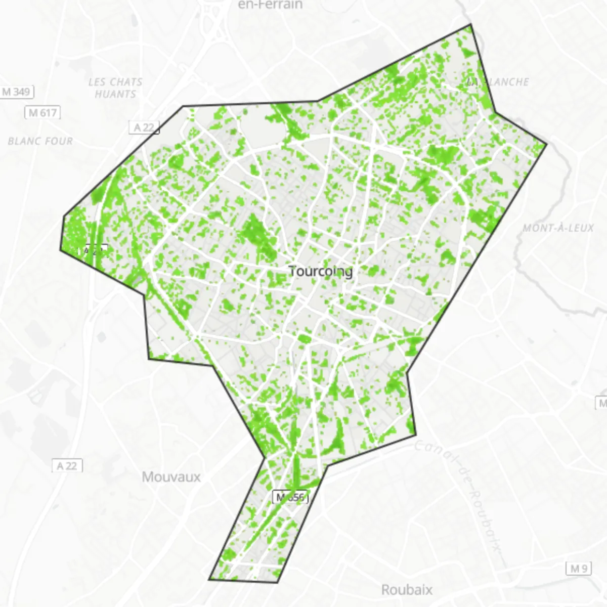 Grünfläche — Tourcoing
