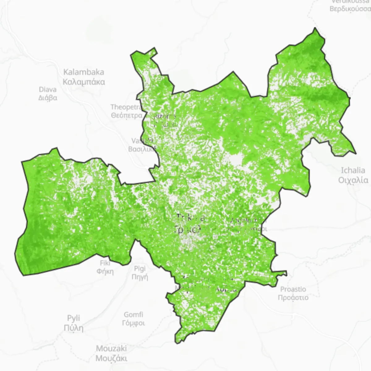 Coberta verda — Trícala