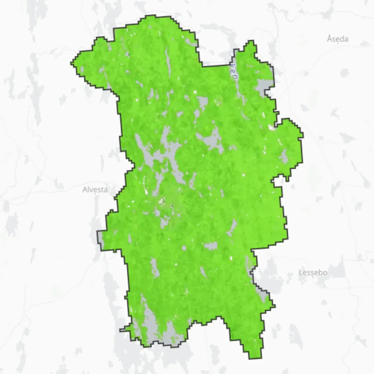 Zelený pokryv — Växjö