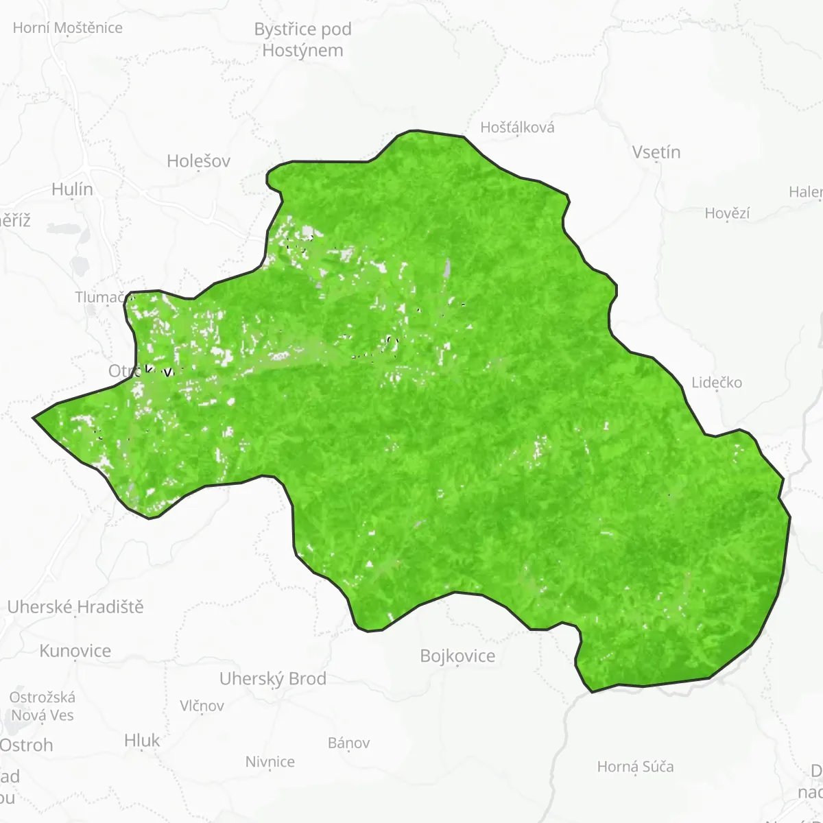 Zelený pokryv — Zlín