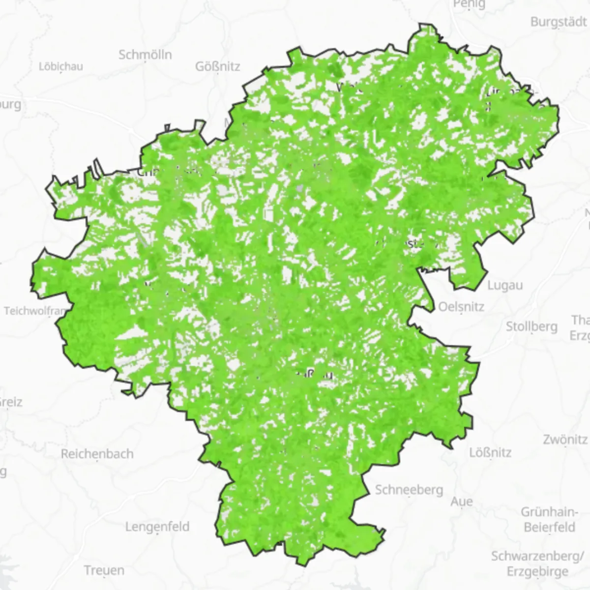 Zelený pokryv — Zwickau